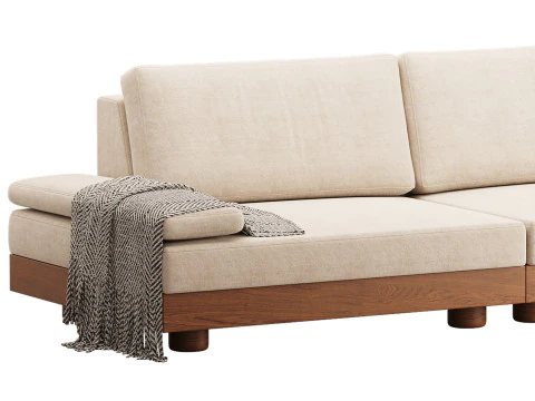 Truro Sectional Sofa 3D Model