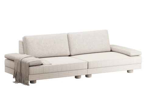 Truro Sectional Sofa 3D Model