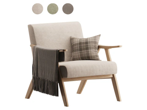 Sedia con accento veronese Modello 3D