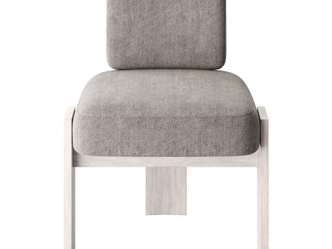 C Back Armless Chair 3Dモデル
