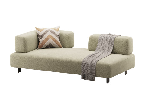 Room Home Hotel Apartment Furniture Cotton Linen Fabric Sofa 3Dモデル