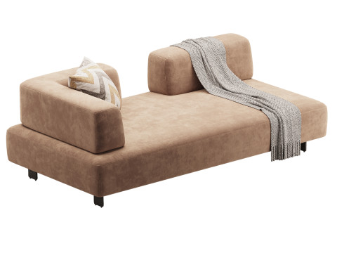 Room Home Hotel Apartment Furniture Cotton Linen Fabric Sofa 3Dモデル