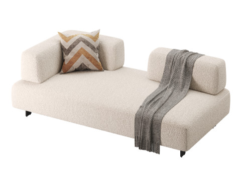 Room Home Hotel Apartment Furniture Cotton Linen Fabric Sofa 3Dモデル