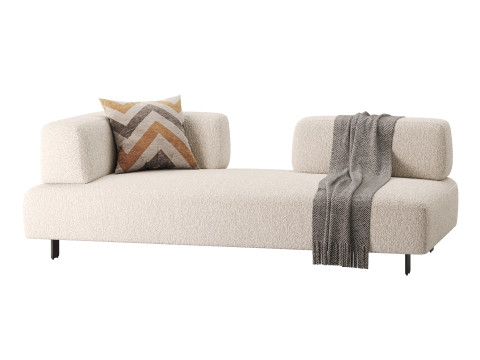 Room Home Hotel Apartment Furniture Cotton Linen Fabric Sofa 3Dモデル