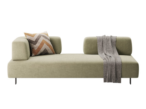 Room Home Hotel Apartment Furniture Cotton Linen Fabric Sofa 3Dモデル