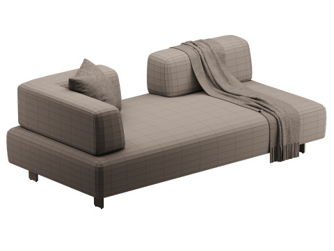 Room Home Hotel Apartment Furniture Cotton Linen Fabric Sofa 3Dモデル
