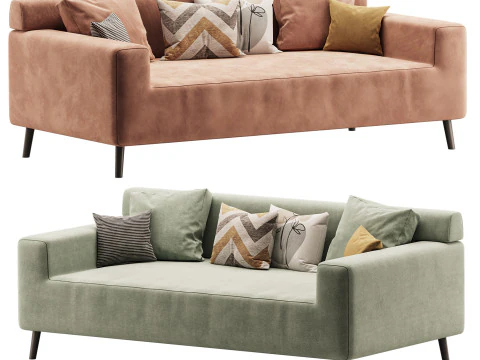 シンプルなナチュラルウッドグレー 3Dモデル