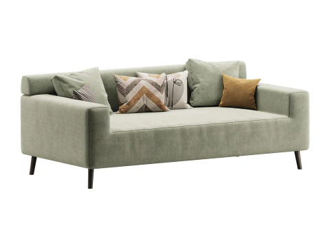 シンプルなナチュラルウッドグレー 3Dモデル