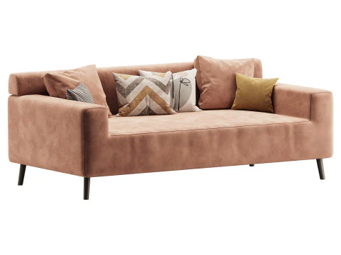 シンプルなナチュラルウッドグレー 3Dモデル