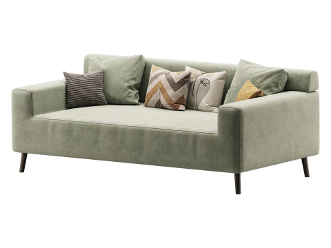 シンプルなナチュラルウッドグレー 3Dモデル