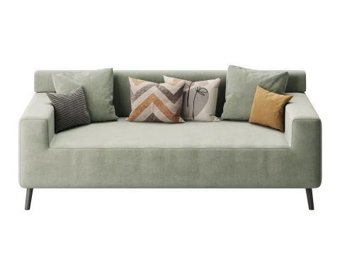 シンプルなナチュラルウッドグレー 3Dモデル