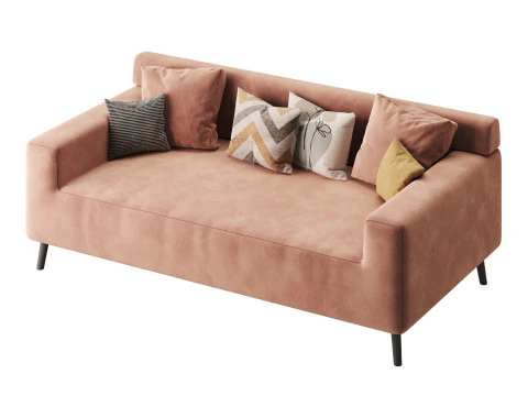 シンプルなナチュラルウッドグレー 3Dモデル