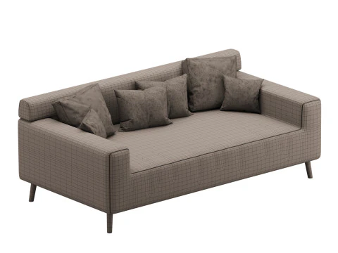 シンプルなナチュラルウッドグレー 3Dモデル