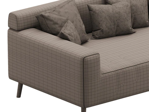 シンプルなナチュラルウッドグレー 3Dモデル