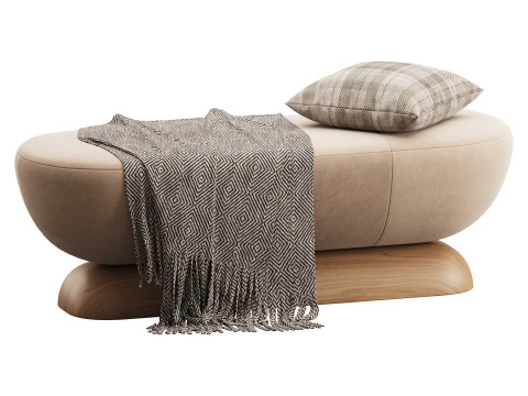 U Bench Model 3D