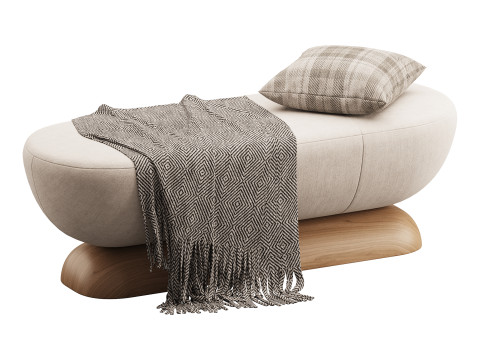 U Bench Model 3D