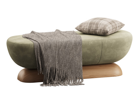 U Bench Model 3D