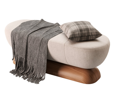 U Bench Model 3D