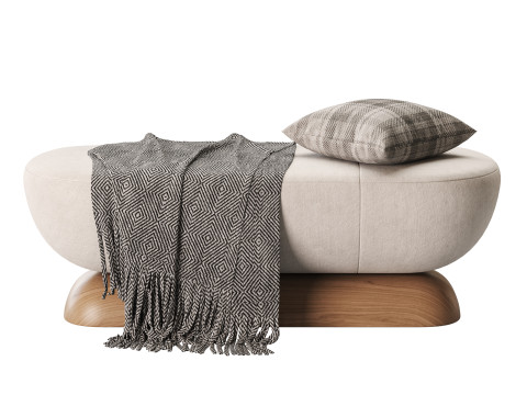 U Bench Model 3D