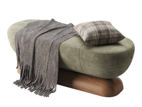 U Bench Model 3D