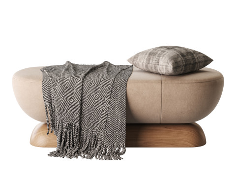U Bench Model 3D