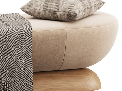 U Bench Model 3D