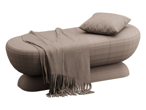 U Bench Model 3D