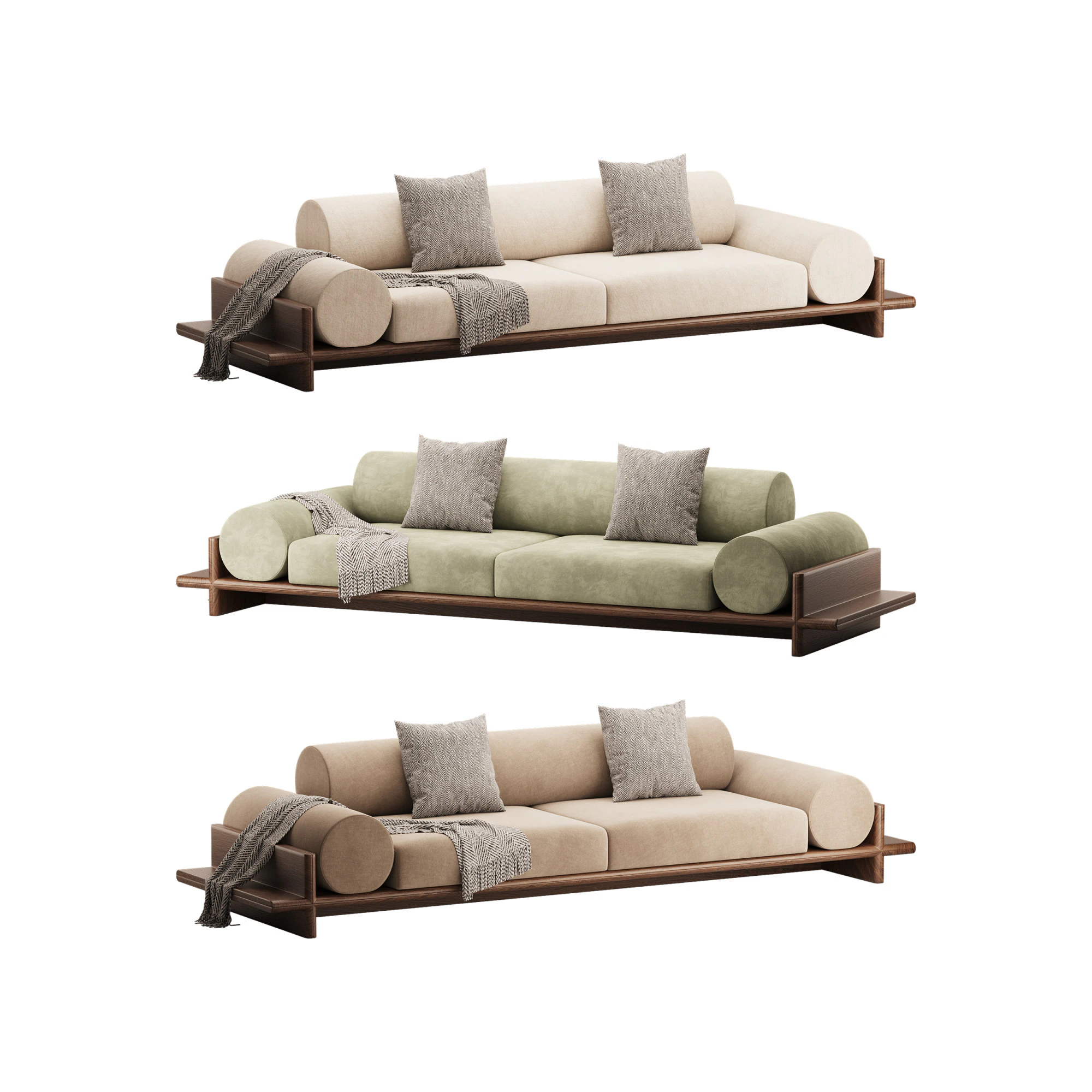 Wade Sofa 3D Model .c4d .max .obj .3ds .fbx .stl .blend 