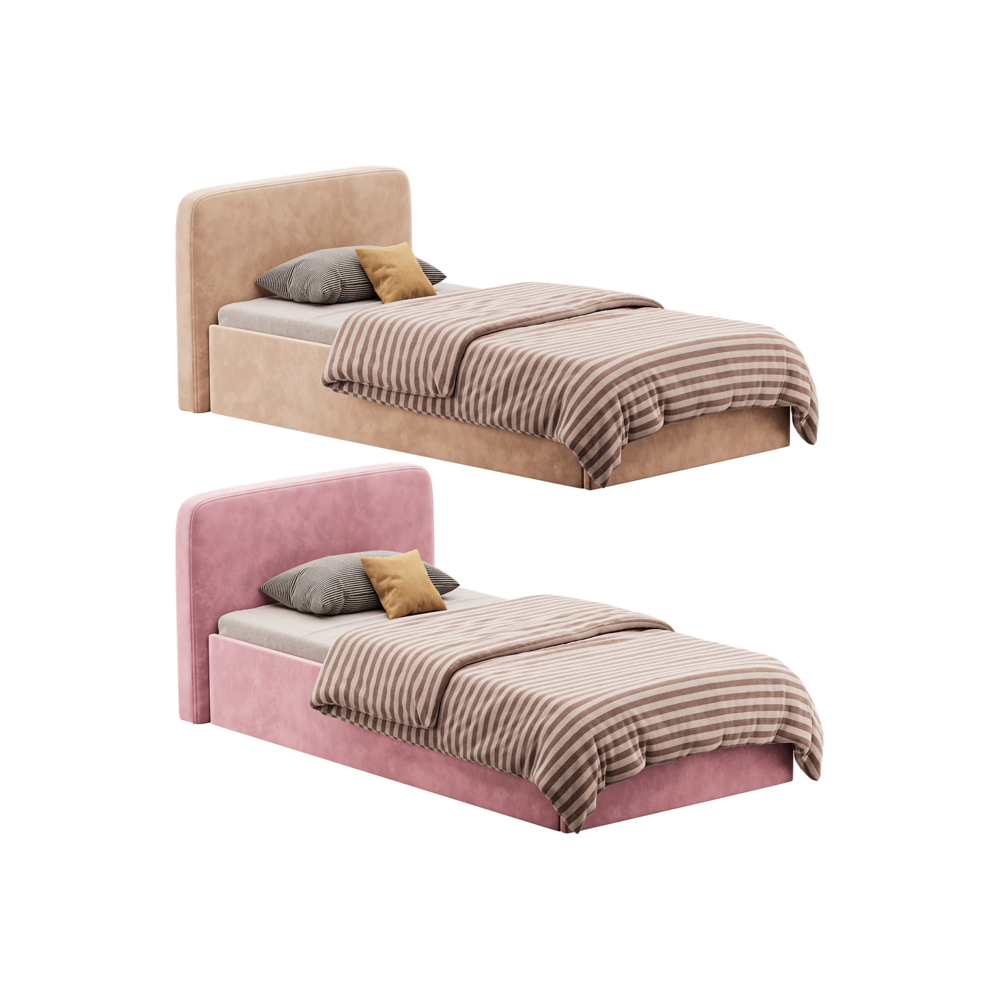 Ascot Ottoman Storage Bed 3D Model .c4d .max .obj .3ds .fbx .stl .blend