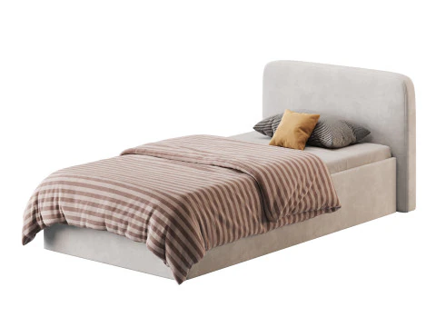Ascot Ottoman Storage Bed 3D Model