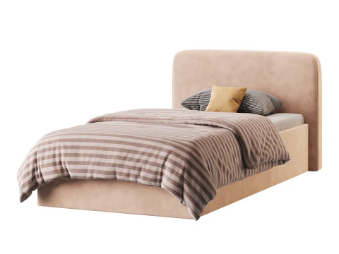 Ascot Ottoman Storage Bed 3D Model