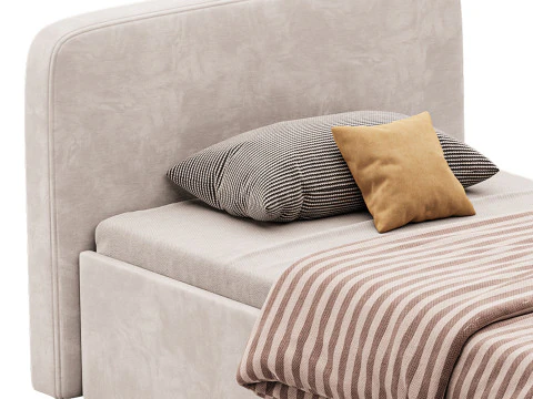 Ascot Ottoman Storage Bed 3D Model