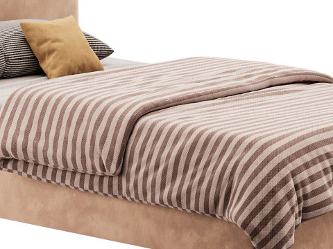 Ascot Ottoman Storage Bed 3D Model