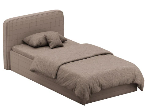 Ascot Ottoman Storage Bed 3D Model