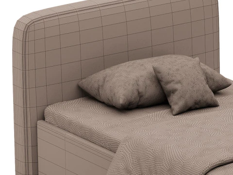 Ascot Ottoman Storage Bed 3D Model
