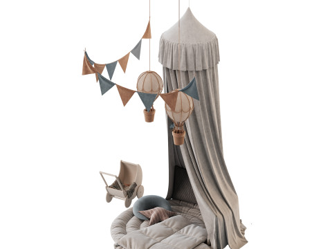 Baby bed 2 3D Model