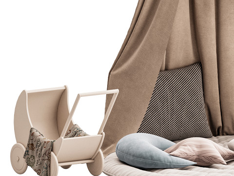 Baby bed 2 3D Model