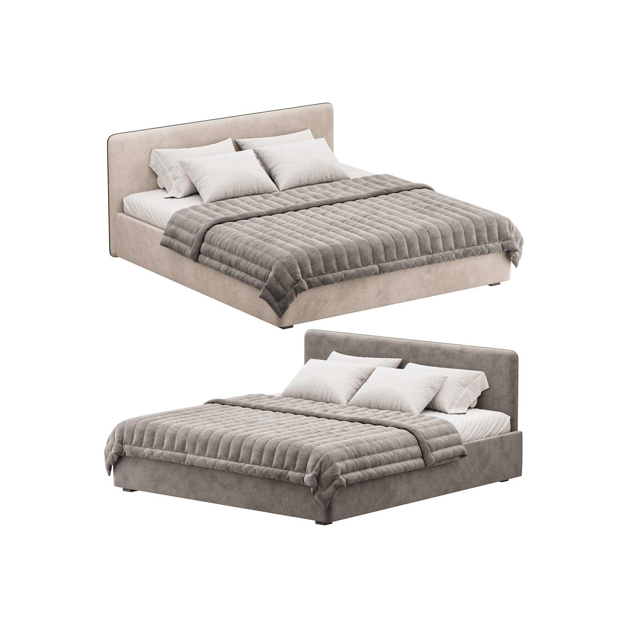 バリーベッド コンパートメント付き 3Dモデル .c4d .max .obj .3ds .fbx .stl .blend 