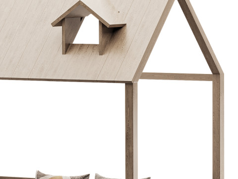 Bed Frame with Trundle 3D Model