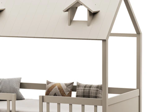 Bed Frame with Trundle 3D Model