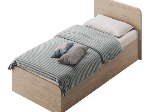 Bed Ingrid 1 90 Plywood 3D Модель