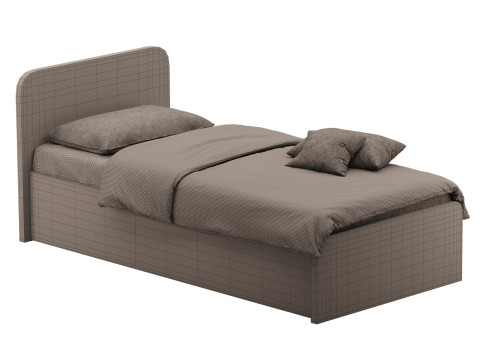 Bed Ingrid 1 90 Plywood 3D Модель