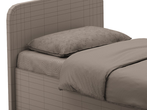 Bed Ingrid 1 90 Plywood 3D Модель