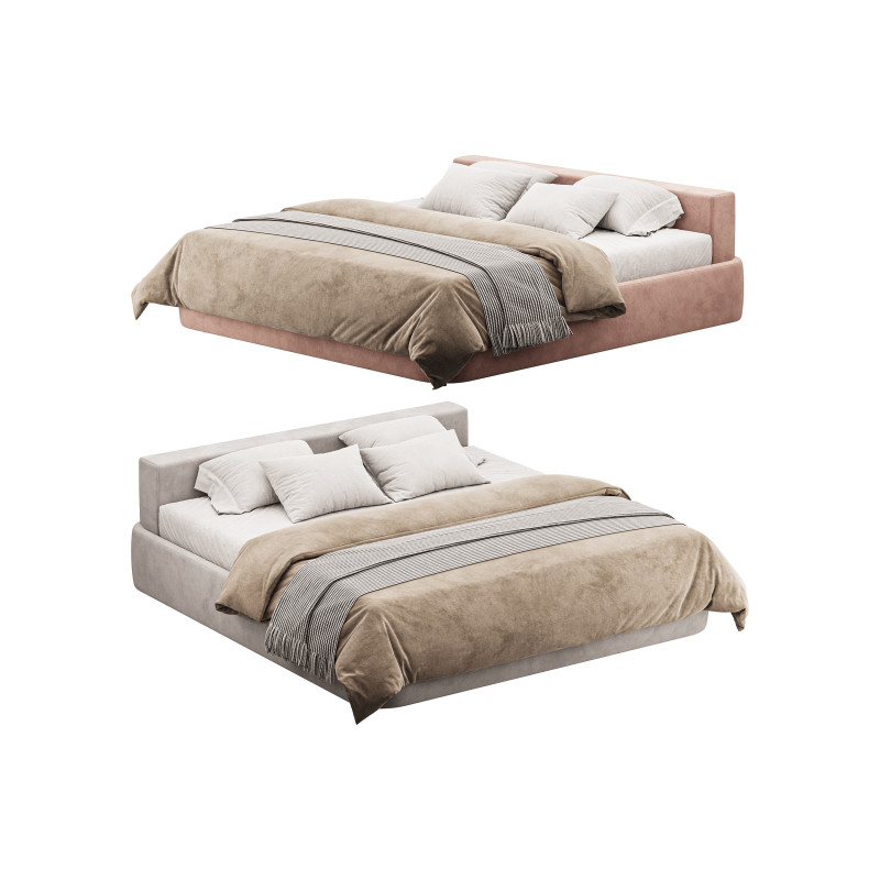 Bed Lake 3D Model .c4d .max .obj .3ds .fbx .stl .blend 