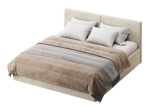 Bed LUiza Grand 3D मॉडल