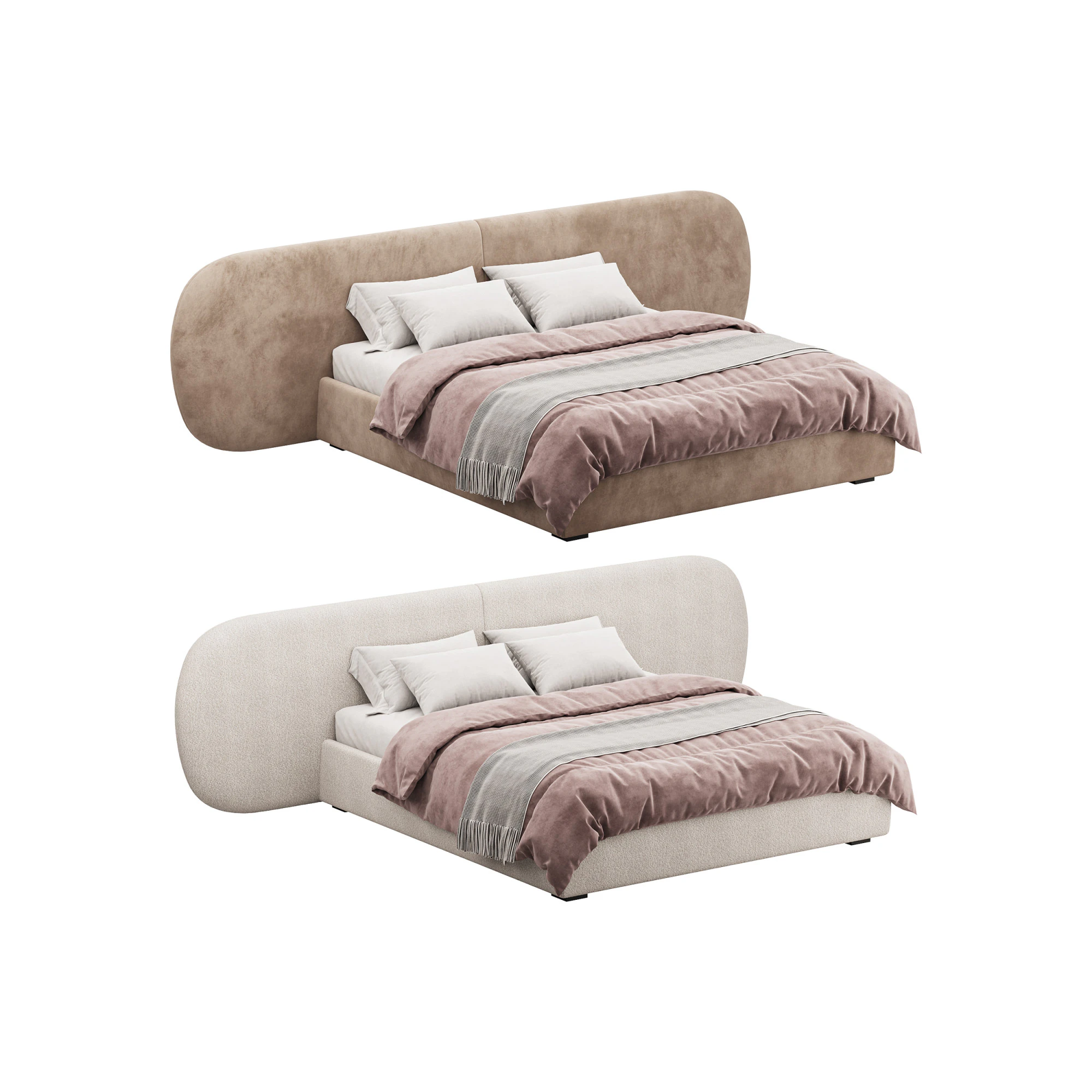 Bed Malbina 3D Model .c4d .max .obj .3ds .fbx .stl .blend 