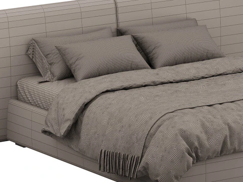 Bed Malbina 3D Model