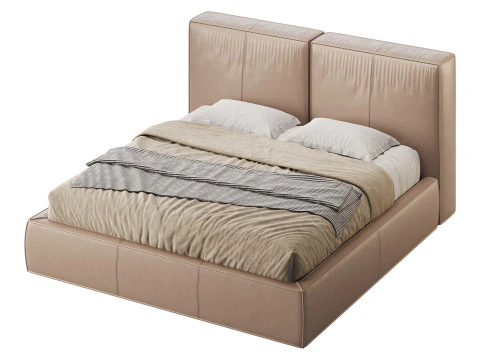 Bed TAPPEZZERIA by Romatti 3D Model