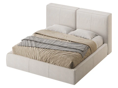 Bed TAPPEZZERIA by Romatti 3D Model