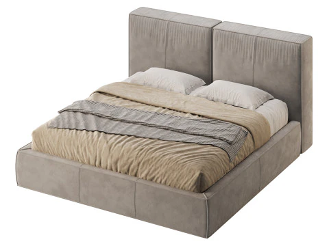 Bed TAPPEZZERIA by Romatti 3D Model